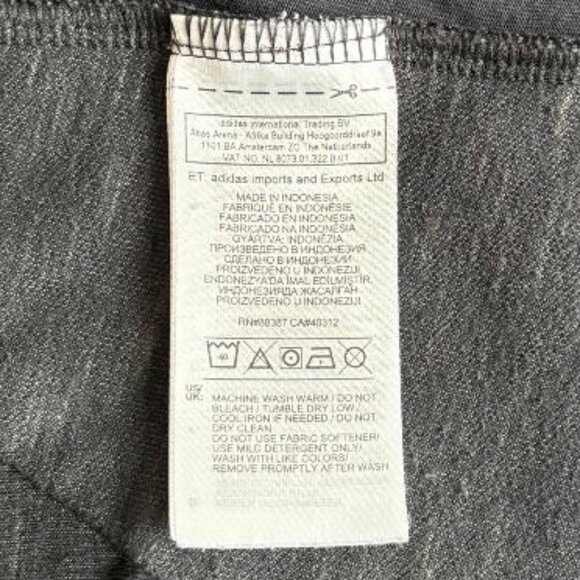 Adidas Women's Heart Racer Track Heathered Charcoal Grey Jacket - Picture 9 of 11